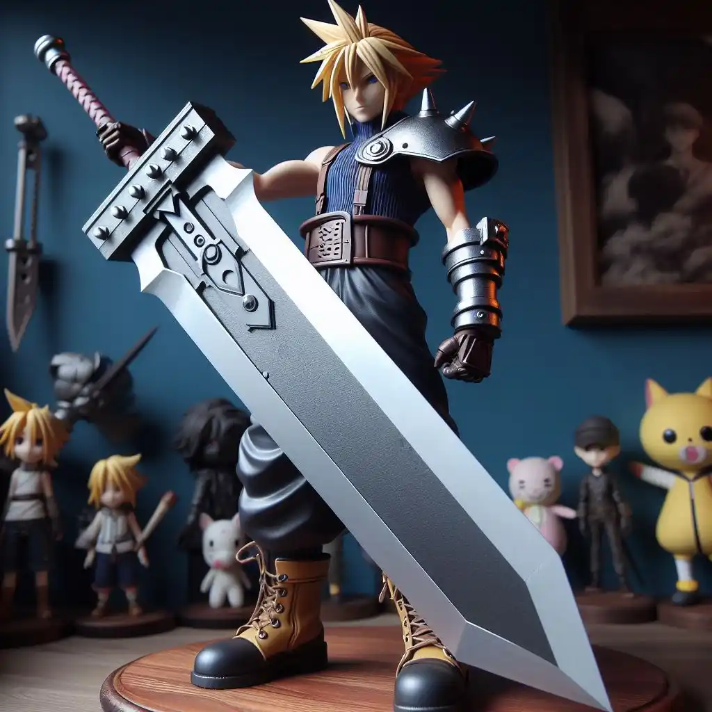 Cloud Strife With its Buster Sword.
