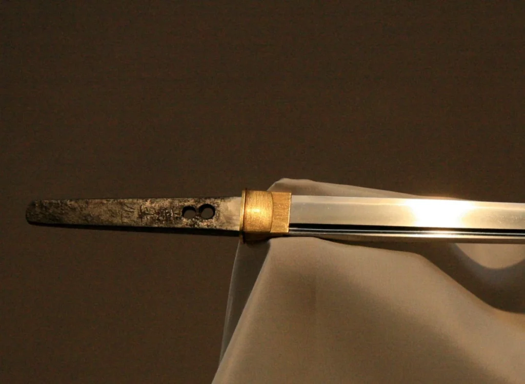 Katana sword tang.