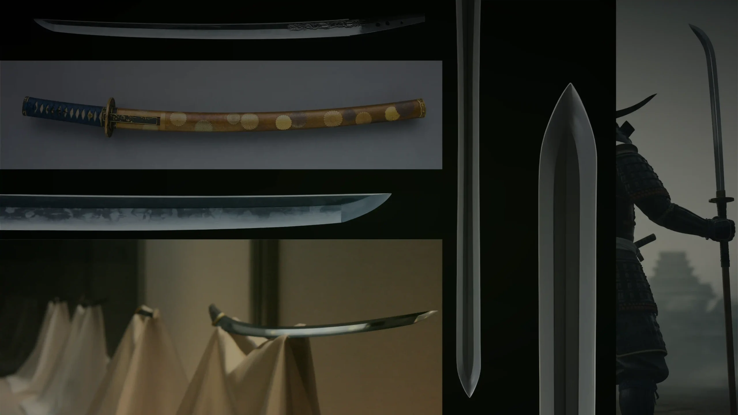 Japanese sword types collection