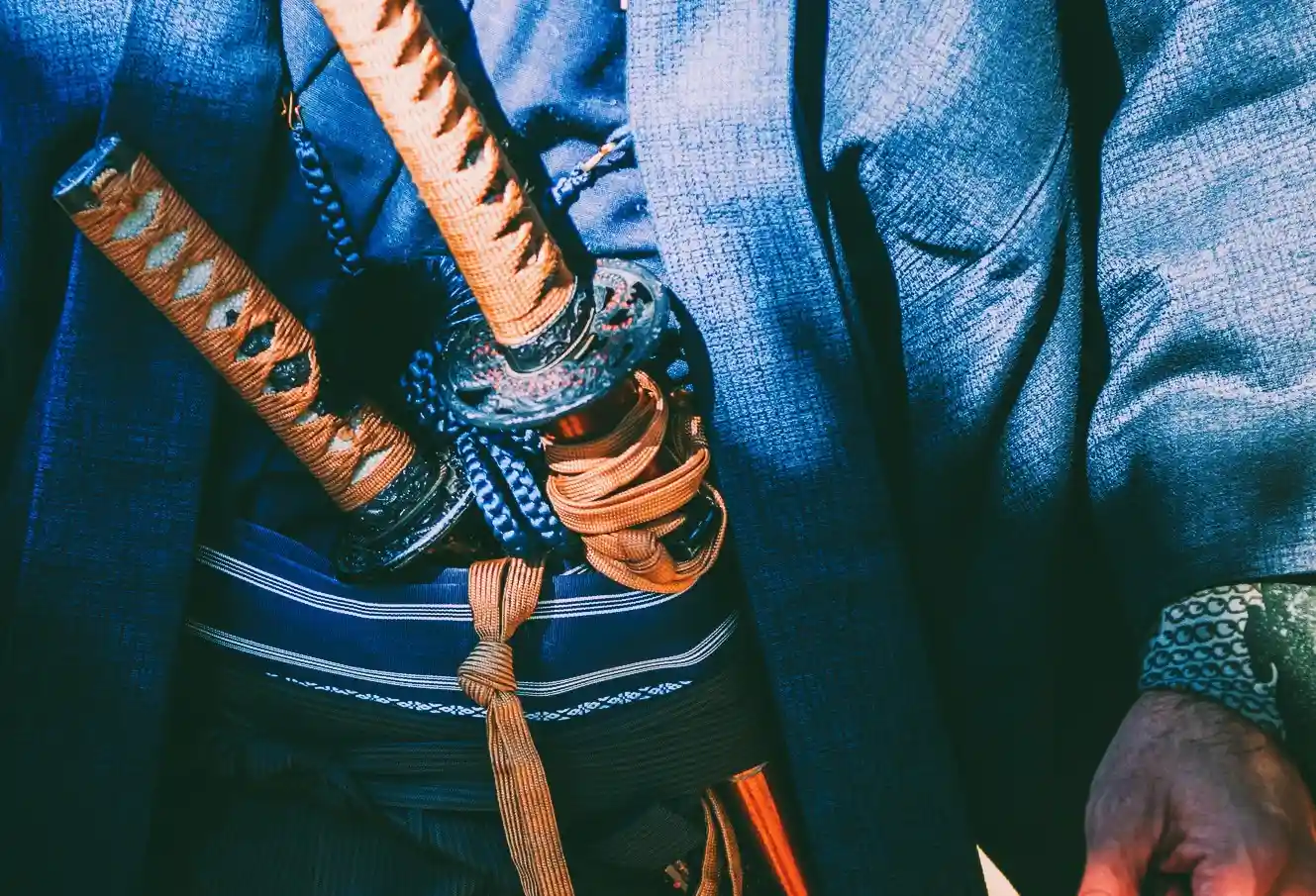 Iaido Pretensioner testing a wakizashi and katana