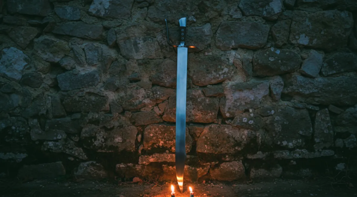 One handed messer sword