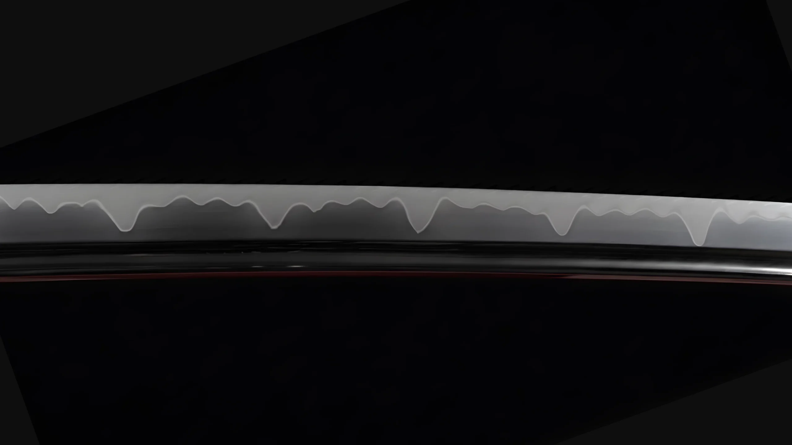 Three cedars hamon (sanbon sugi)