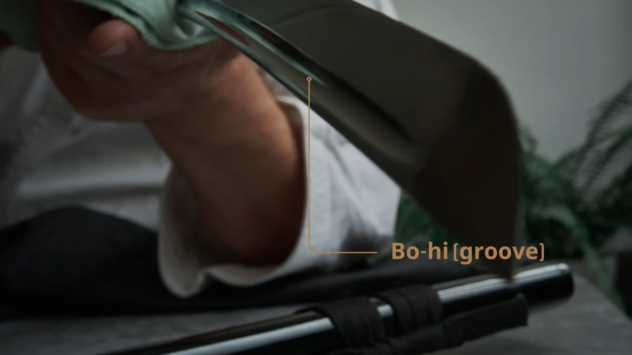 Katana blade with a bo-hi (groove)